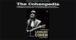 Desktop Screenshot of leonardcohen.de