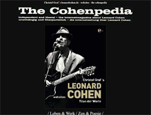 Tablet Screenshot of leonardcohen.de